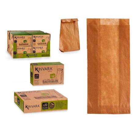 BOLSA PAPEL BAGUETTE 20 UDS 10X34 5.5 CM