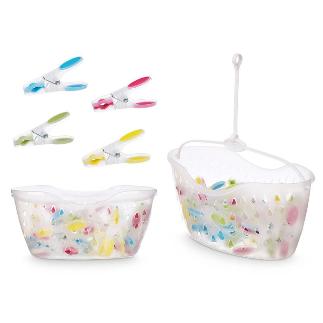 CESTA 24 PINZAS SILICONA
