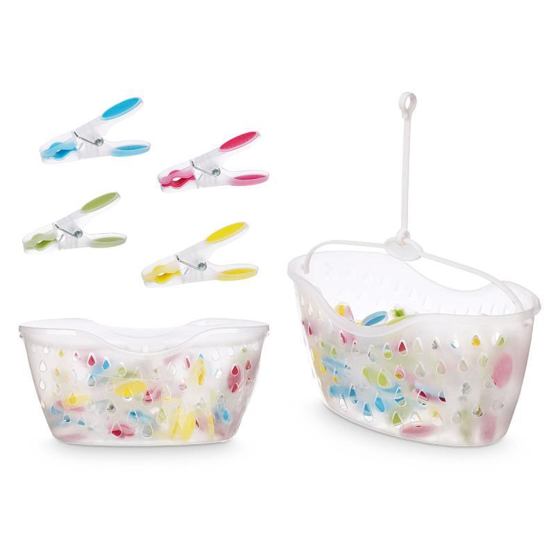 CESTA 24 PINZAS SILICONA