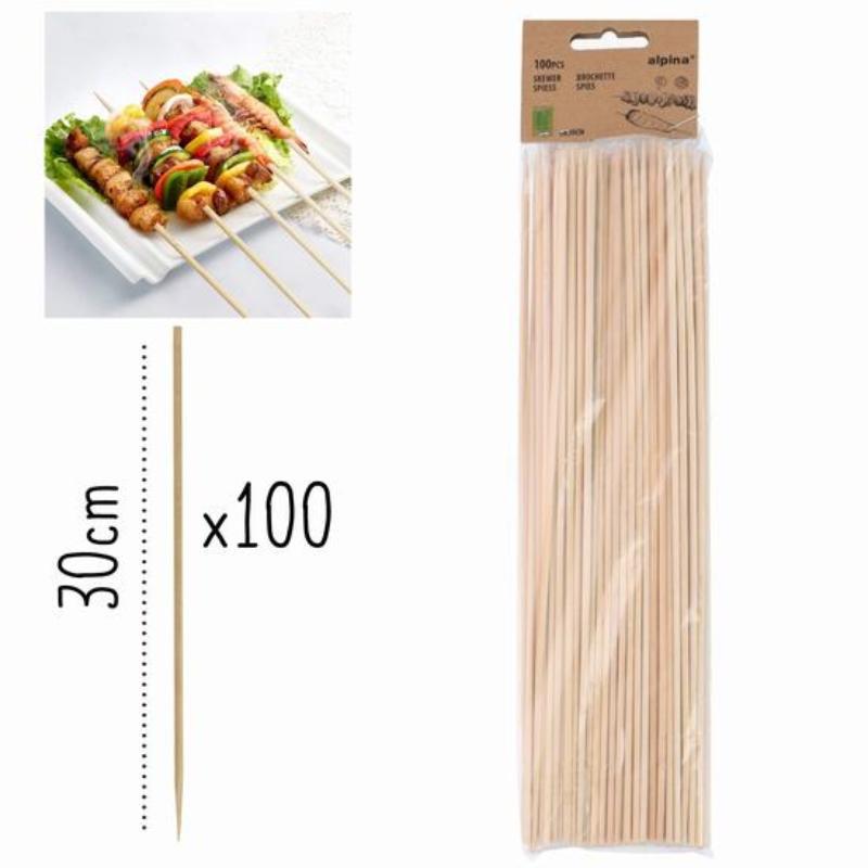 PINCHO BROCHETA 30 CM X 100