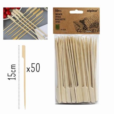 PINCHO APERITIVO BAMBU 15 CM X50