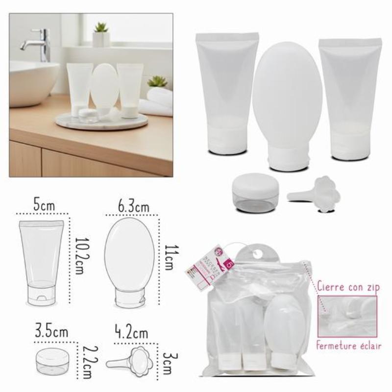 NECESER PARA VIAJES 5 PCS
