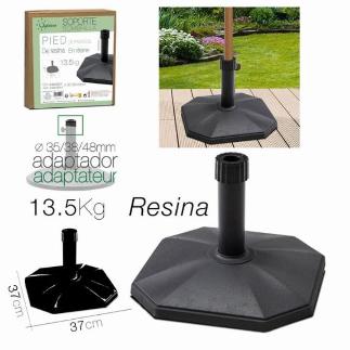 SOPORTE SOMBRILLA RESINA NEGRO 13.5 KG