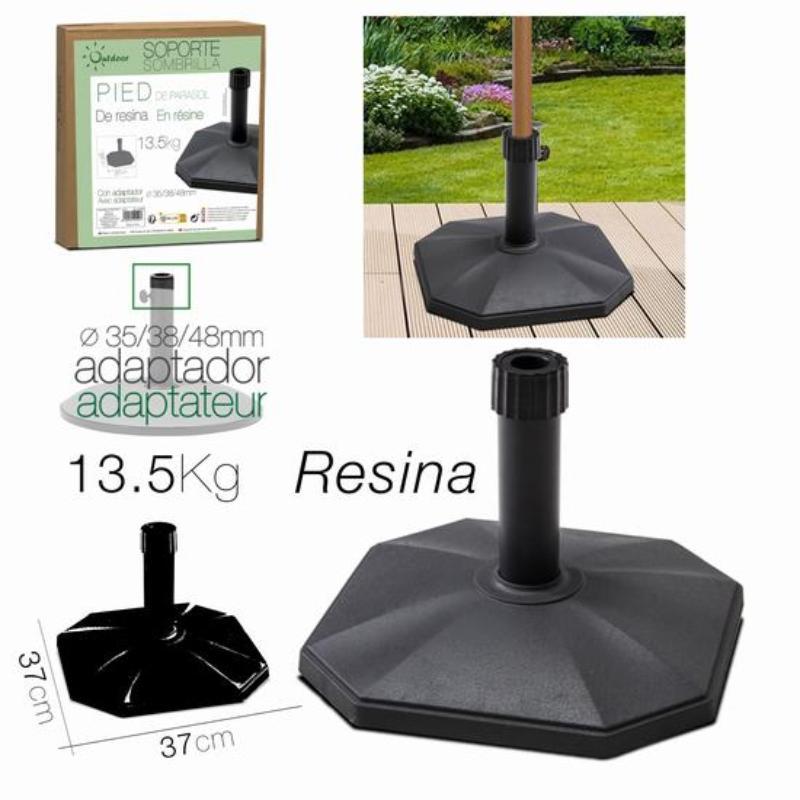 SOPORTE SOMBRILLA RESINA NEGRO 13.5 KG