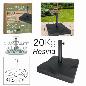 SOPORTE SOMBRILLA RESINA NEGRO 20 KG