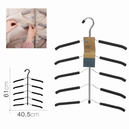 PERCHAS DE METAL MULTIPLE 40.5X61X1 CM