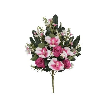 CONJUNTO CAPULLOS-ORQ X 12-57 CM FUCSIA