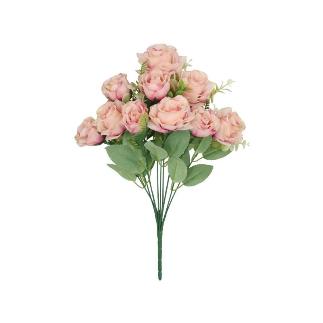 RAMO ROSAS-CAPULLOS X10-46 CM ROSA