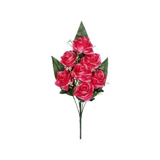 CONJUNTO ROSAS DANESAS X7 - 52 CM FUCSIA
