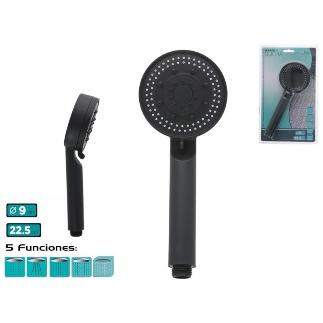 MANGO DE DUCHA 5 FUNCIONES DIA 90 MM X 225 MM