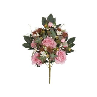 CONJUNTO ROSAS-CAP MIX (A) X 9-55CM MALVA
