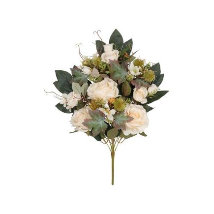 CONJUNTO ROSAS-CAP MIX (A) X 9-55 CM CREMA