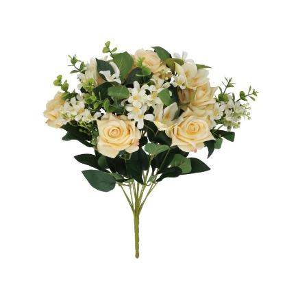 RAMO ROSAS MIX X12-50 CM AMARILLO