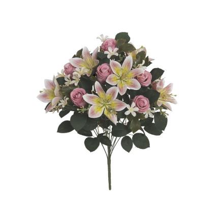RAMO CAPULLOS-LILIUM (A) X13 50CM ROSA