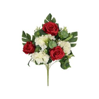 CONJUNTO ROSAS-HORTENSIA X 11-60 CM ROJO