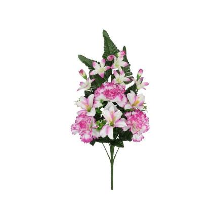CONJUNTO CLAVEL-AZUCENA X9-53 CM VIOLETA