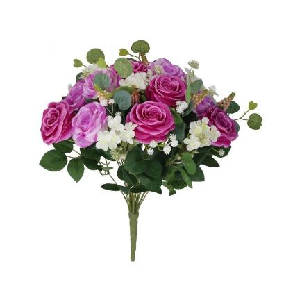 RAMO ROSAS SUPER X 22-52 CM VIOLETA