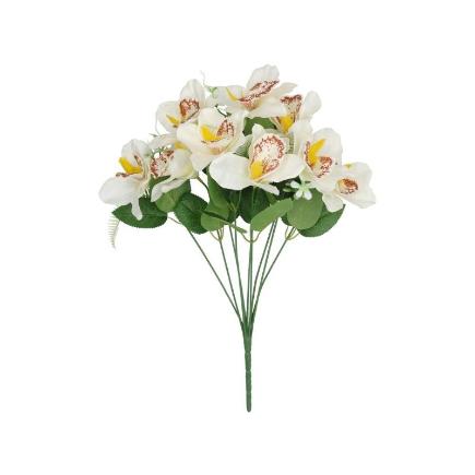 RAMO BIG ORQUIDEA X9-43 CM BLANCO