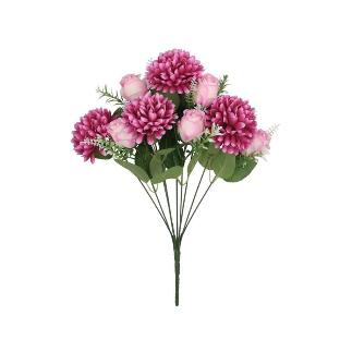 RAMO CRISANTEMO-CAPULLOS X9-45 CM FUCSIA