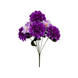 RAMO DALIAS-AZUCENA X7-46 CM VIOLETA