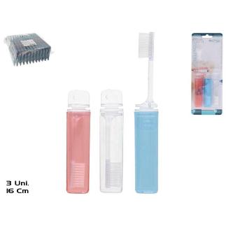CEPILLO DENTAL X3 CON FUNDA 16 CM