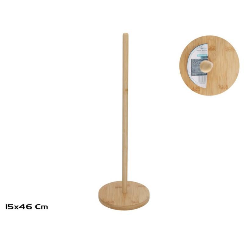 PORTA-ROLLOS WC BAMBU 15X15X46 CM