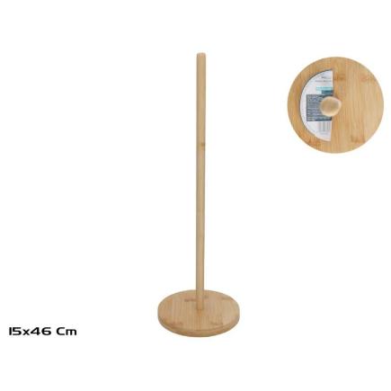 PORTA-ROLLOS WC BAMBU 15X15X46 CM