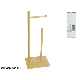 PORTA-ROLLOS WC BAMBU 28X21X67 CM