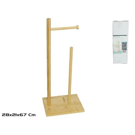 PORTA-ROLLOS WC BAMBU 28X21X67 CM