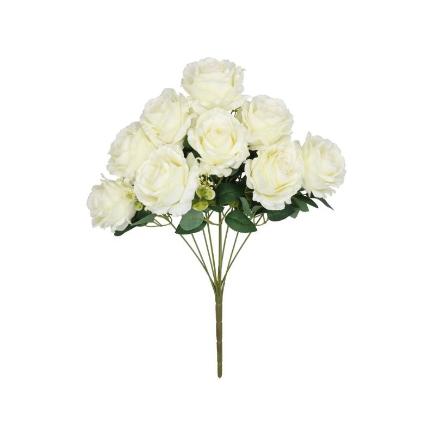 RAMO ROSAS GIG X9-56 CM BLANCO