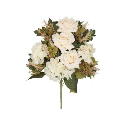 CONJUNTO ROSA-HORTENSIA (A) X11-56 CM CREMA