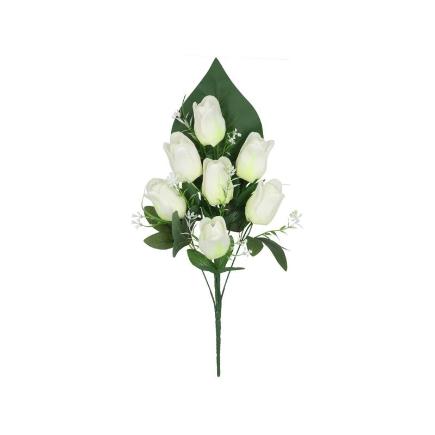 CONJUNTO TULIPANES X7-52 CM BLANCO