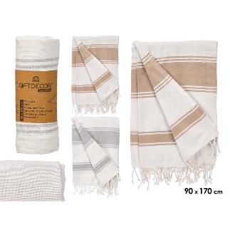 MULTIUSOS RAYAS SURT 2 COLORES 90 CM