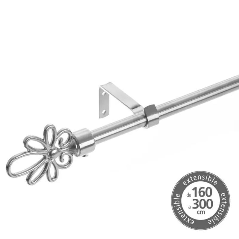 BARRA EXTENSIBLE 160-300 METAL CROMO