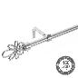 BARRA EXTENSIBLE 160-300 METAL CROMO