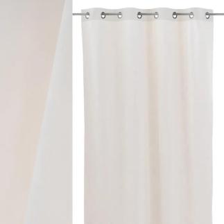 CORTINA BURN OUT VELVET ESTELA NATURAL 140X260 CM
