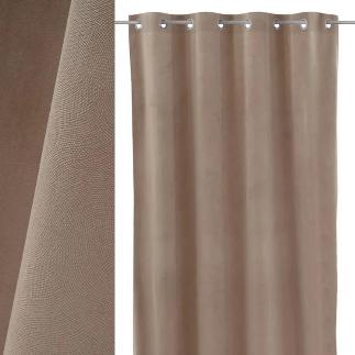 CORTINA BURN OUT VELVET ESTELA TAUPE 140X260 CM