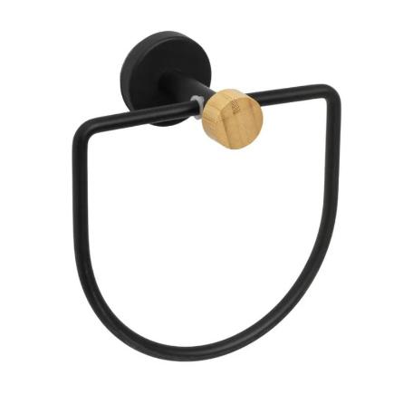 TOALLERO METAL - BAMBU NEGRO 17X9X18 CM