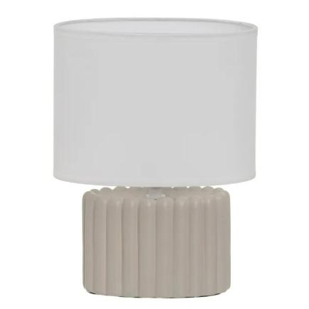 LAMPARA CERAMICA TAUPE 20X11X27 CM