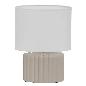 LAMPARA CERAMICA TAUPE 20X11X27 CM