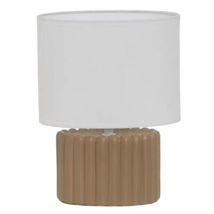 LAMPARA CERAMICA MARRON 20X11X27 CM