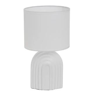 LAMPARA CERAMICA BLANCO 18X18X32 CM