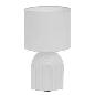LAMPARA CERAMICA BLANCO 18X18X32 CM