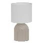 LAMPARA CERAMICA TAUPE 18X18X32 CM