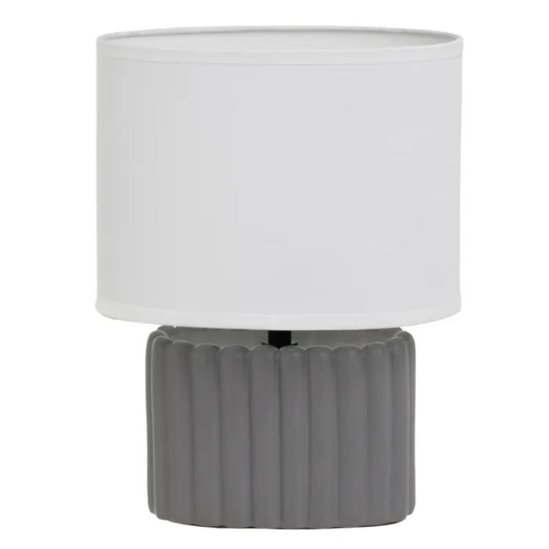LAMPARA CERAMICA GRIS 20X11X27 CM