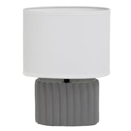 LAMPARA CERAMICA GRIS 20X11X27 CM