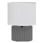 LAMPARA CERAMICA GRIS 20X11X27 CM