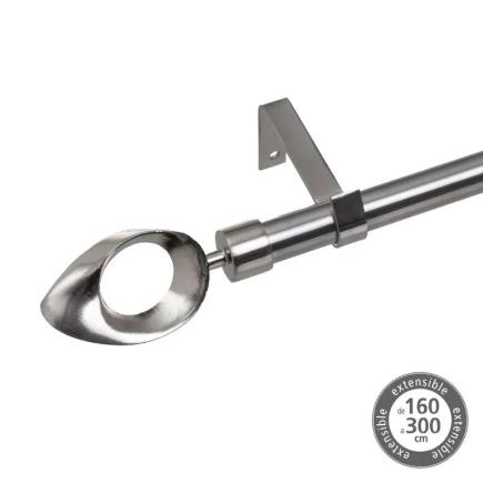BARRA EXTENSIBLE 160-300 METAL CROMO