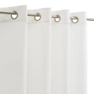CORTINA TEÑIDO SIENA POLIESTER BLANCO 140X260 CM