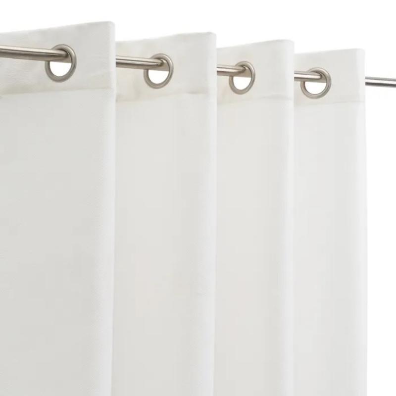 CORTINA TEÑIDO SIENA POLIESTER BLANCO 140X260 CM